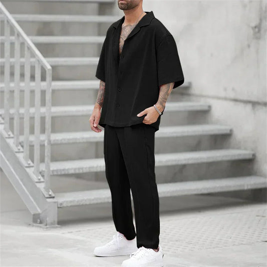 James - Combinazione Relaxed e Elegante di Polo e Pantaloni per Uomo
