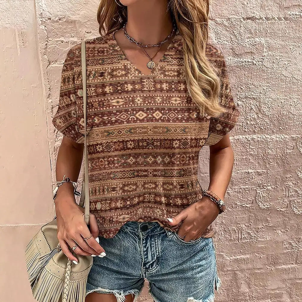 Brenda - Camicia casual a maniche corte
