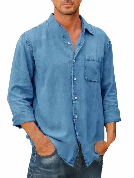 Camicia in denim a maniche lunghe - Mateo