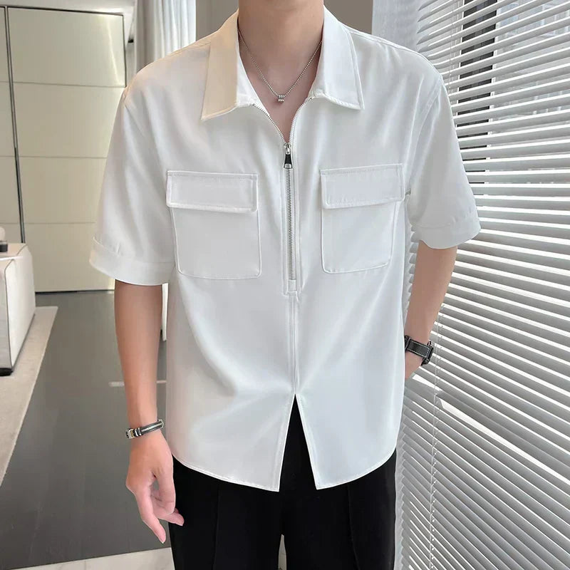 Nico - Polo elegante e ampia con zip a un quarto