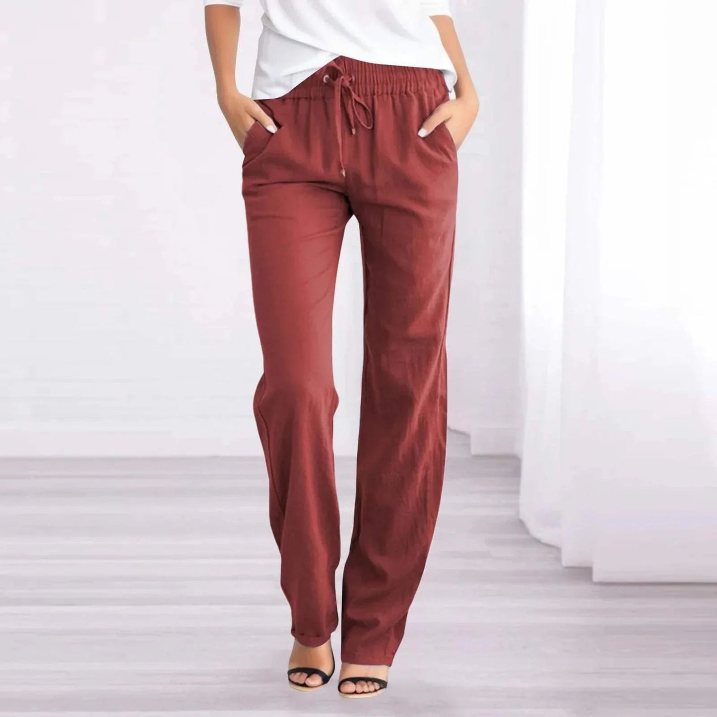 Caprice - Pantaloni dritti casual e traspiranti