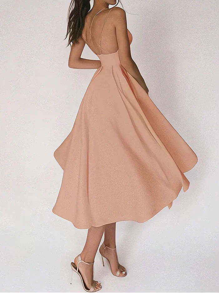 CHANTAL - Elegante abito con scollo a V