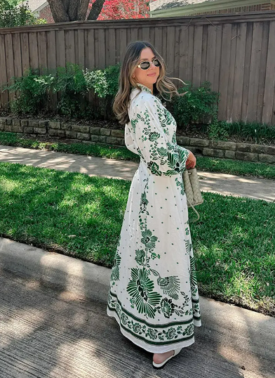 Maxi abito Estefanie Botanical Elegance