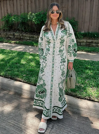 Maxi abito Estefanie Botanical Elegance