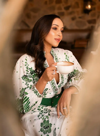 Maxi abito Estefanie Botanical Elegance