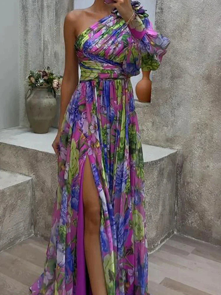 Lilac - Maxi abito a una manica