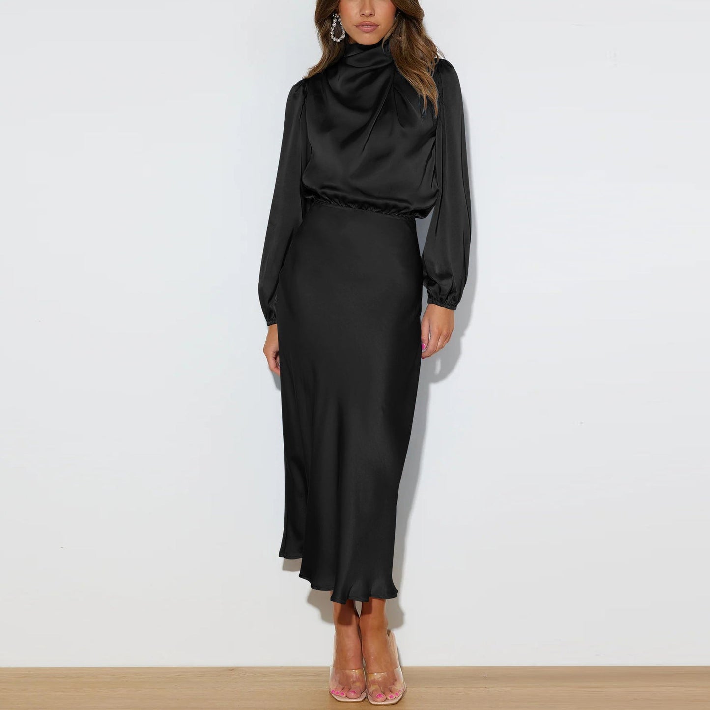 Audra - Elegantes Langarmkleid