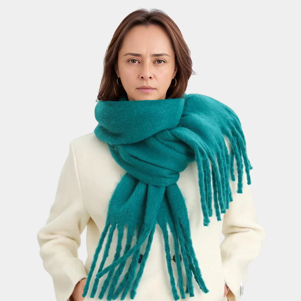Fiona - Sciarpa invernale in cashmere per donna