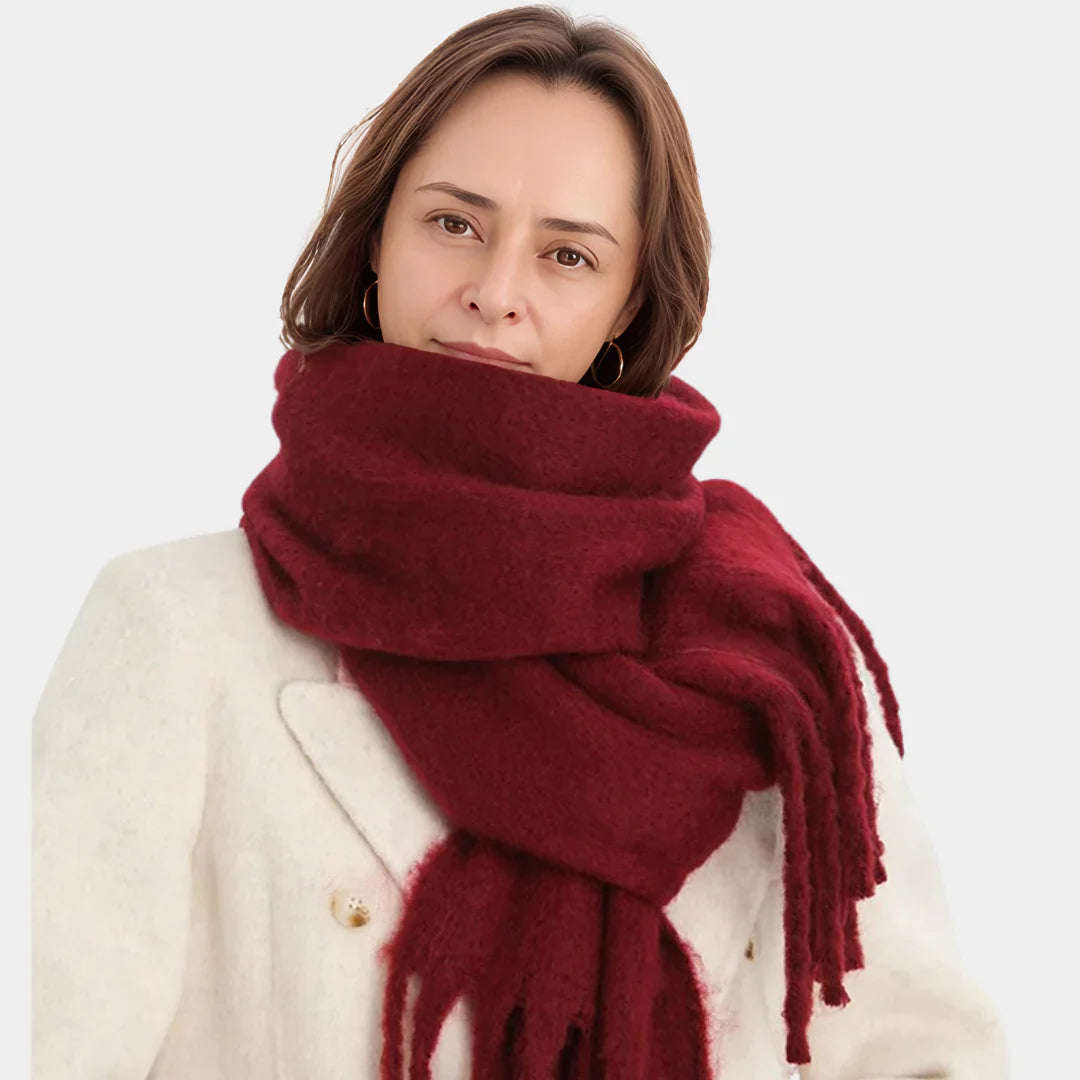 Fiona - Sciarpa invernale in cashmere per donna