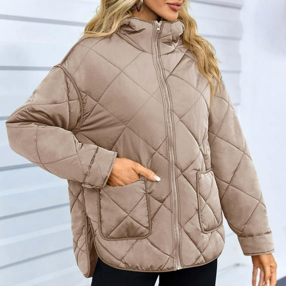 Scarletta - Elegante giacca trapuntata con zip e calda