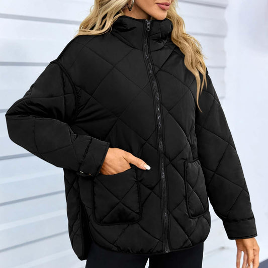 Scarletta - Elegante giacca trapuntata con zip e calda