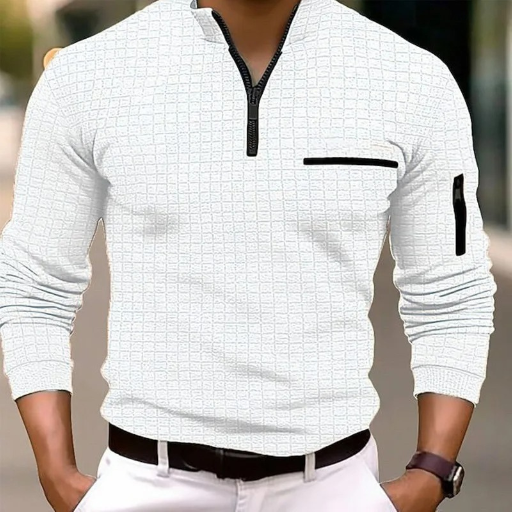 Gustin - Elegante Camicia a Quadri a Maniche Lunghe