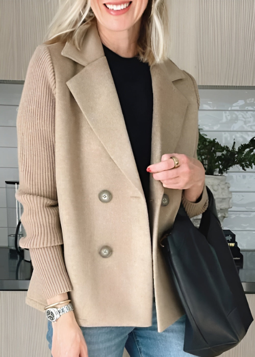 Jannine - Cappotto tipo blazer casual, elegante e versatile