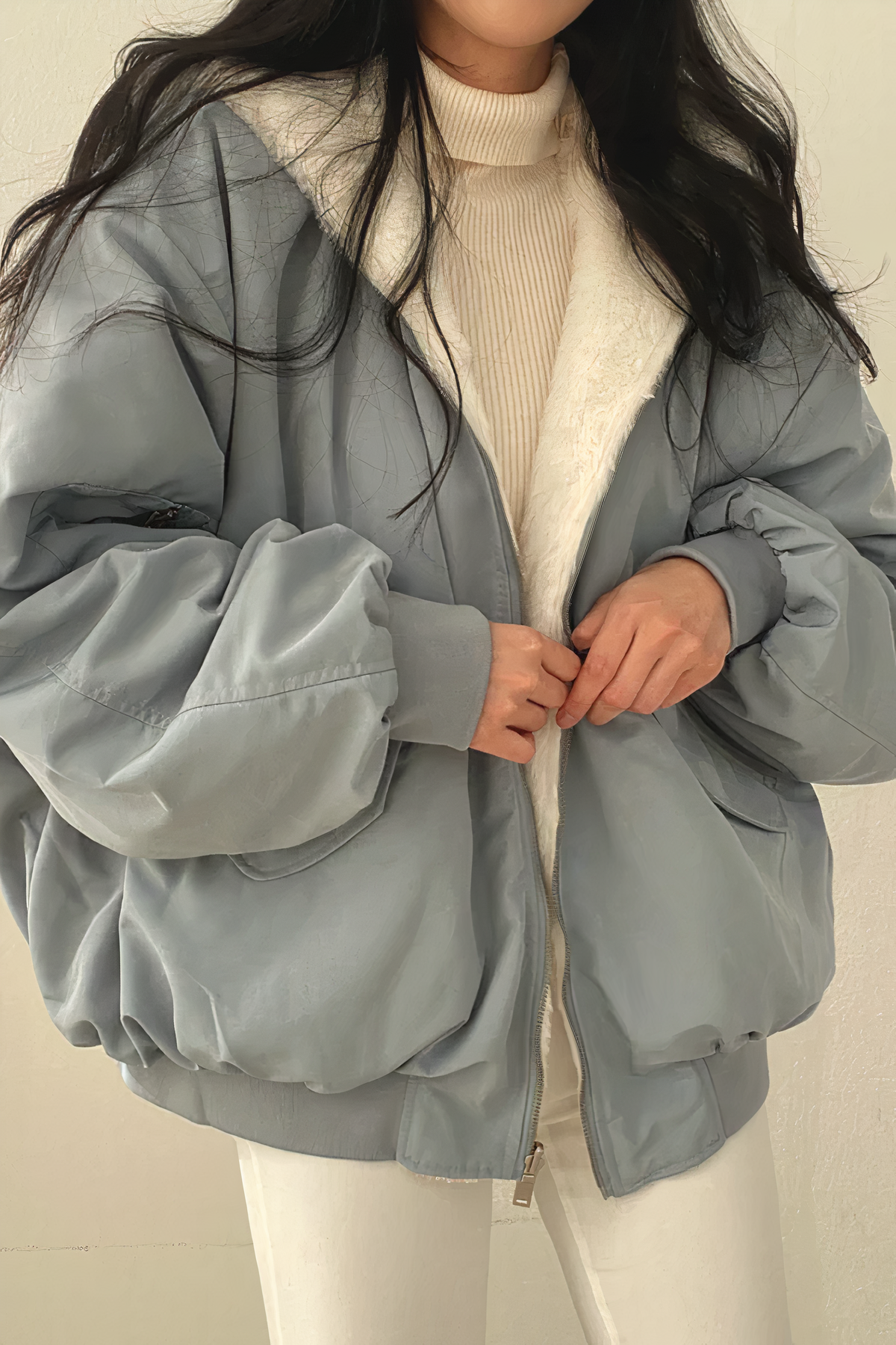 Cappotto invernale con cappuccio in cashmere - Vesper