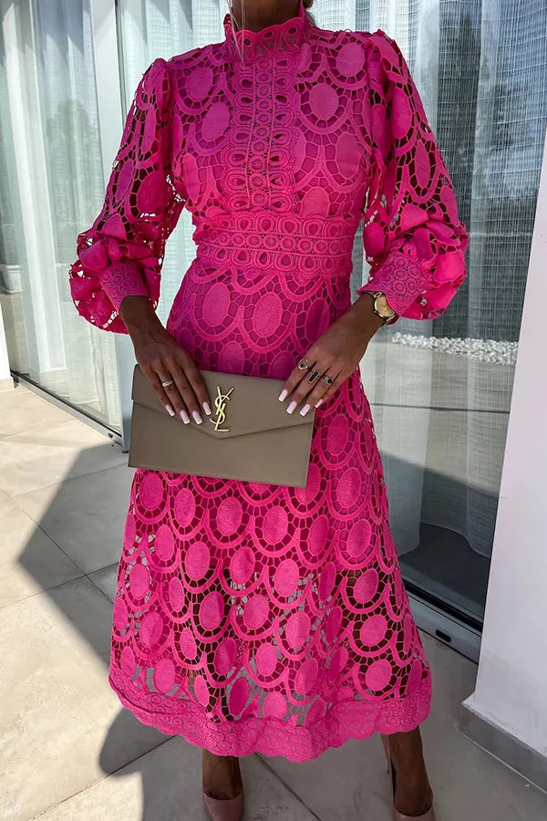 Liah - Abito elegante con maniche a lanterna
