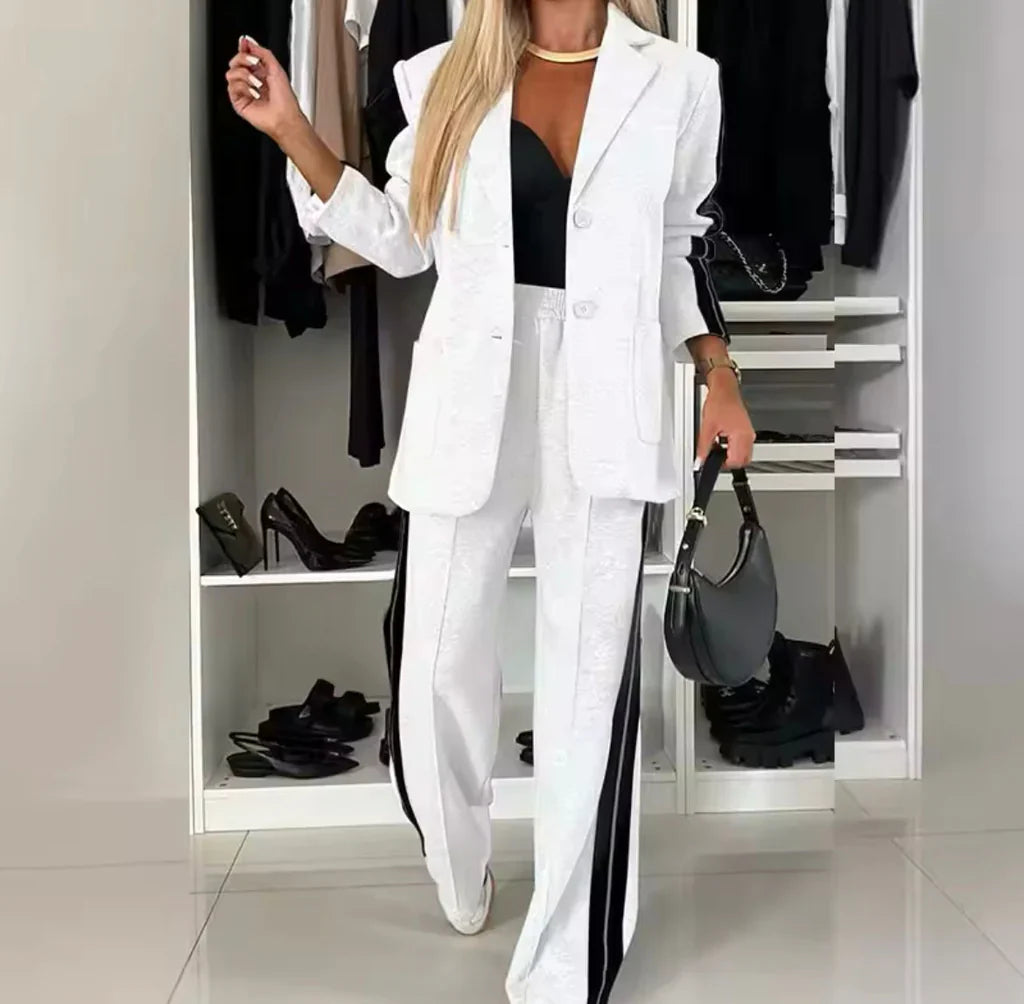 Muriel - Completo elegante composto da blazer e pantaloni a maniche lunghe