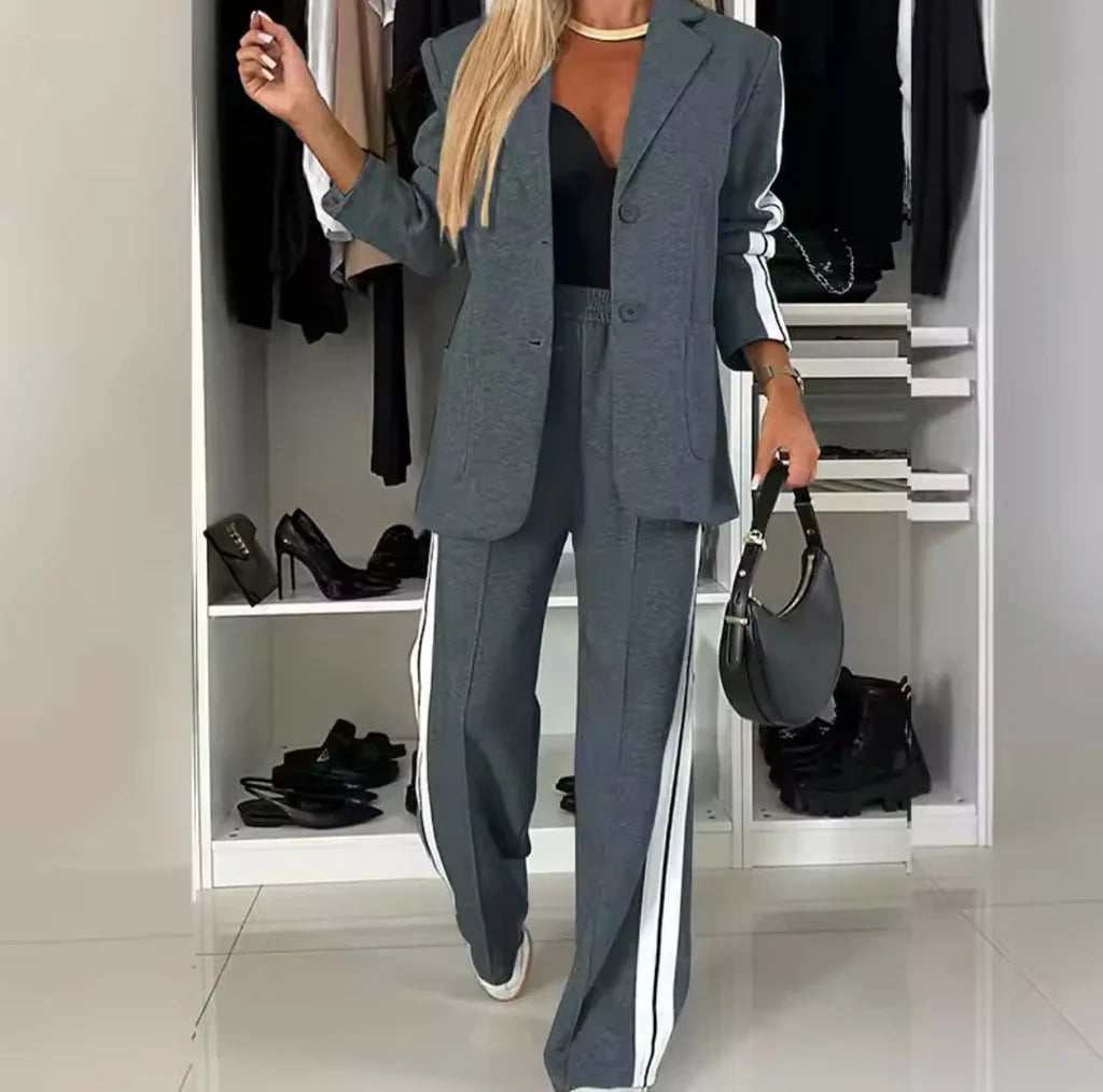 Muriel - Completo elegante composto da blazer e pantaloni a maniche lunghe