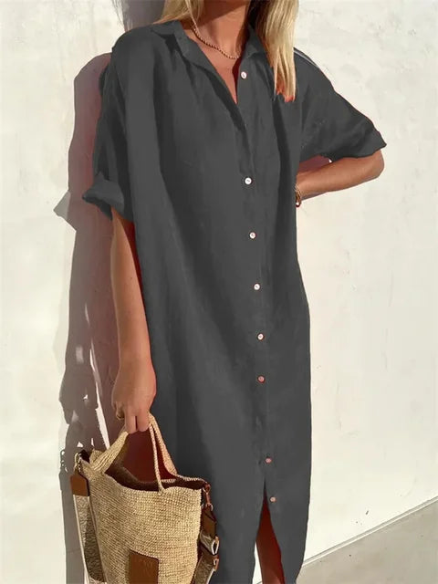 Viana - Abito camicia estivo da donna