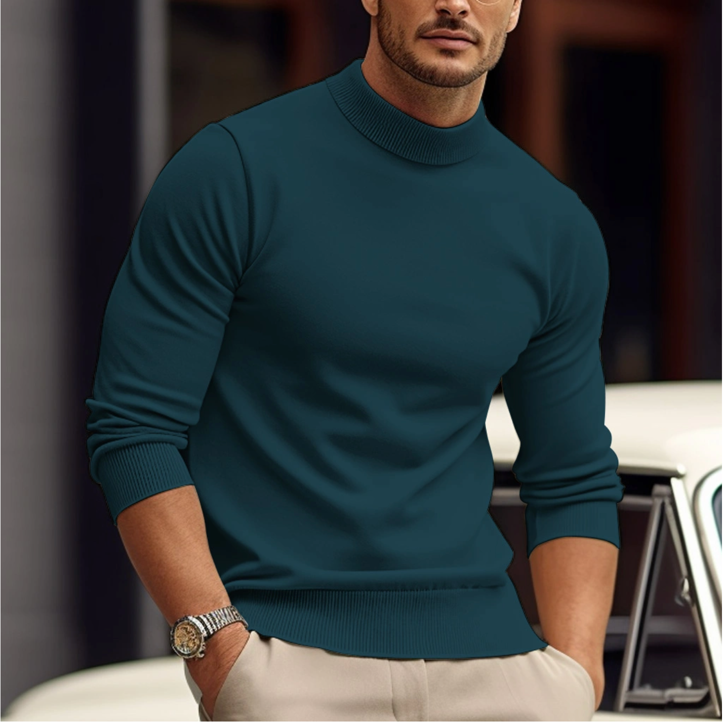 Kristian - Maglione casual aderente