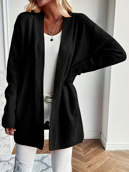 Elisia - Caldo cardigan in maglia con apertura frontale