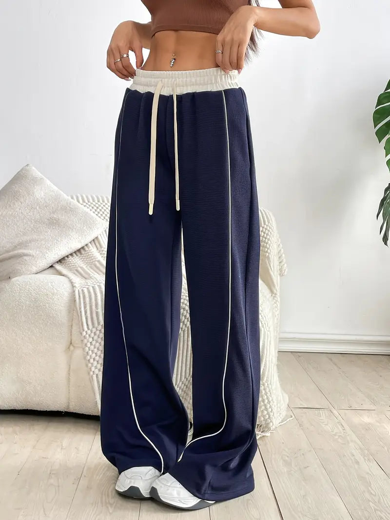 Bethany - Pantaloni da yoga a vita alta per donna con blocchi di colore