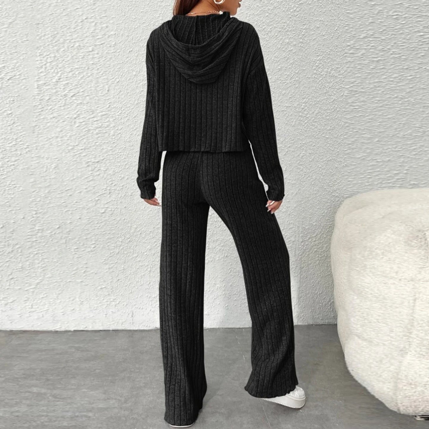 Elizabeth - Set lounge composto da felpe con cappuccio a maniche lunghe e pantaloni larghi
