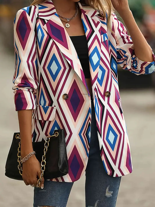 Beryl - Blazer elegante con stampa geometrica