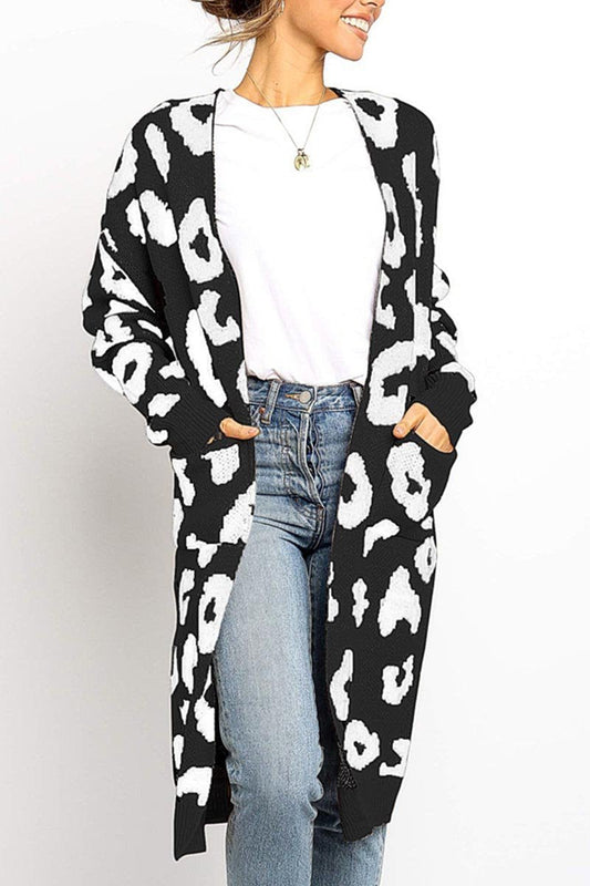 Rosina - Cardigan lungo elegante aperto davanti
