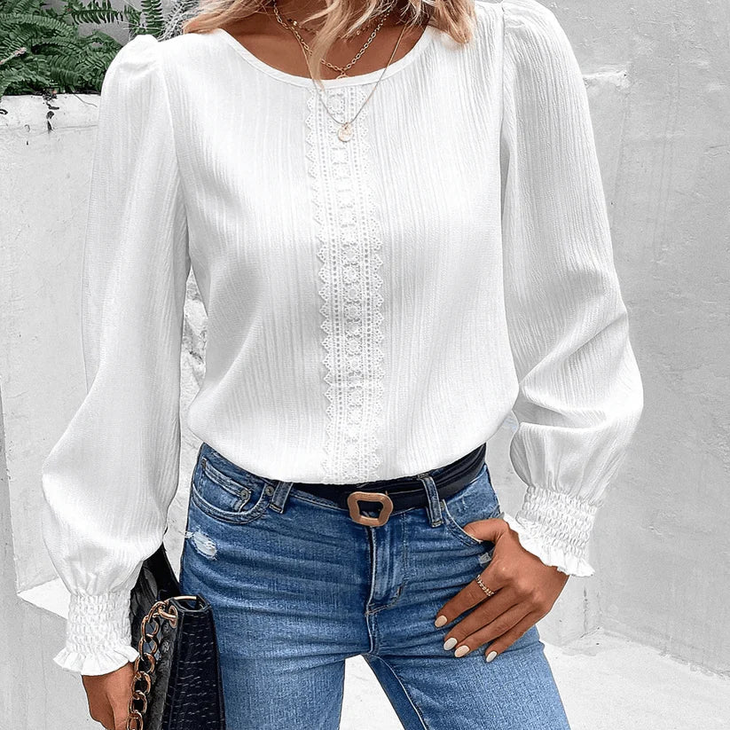 Ruby - Camicetta comoda a maniche lunghe in stile casual