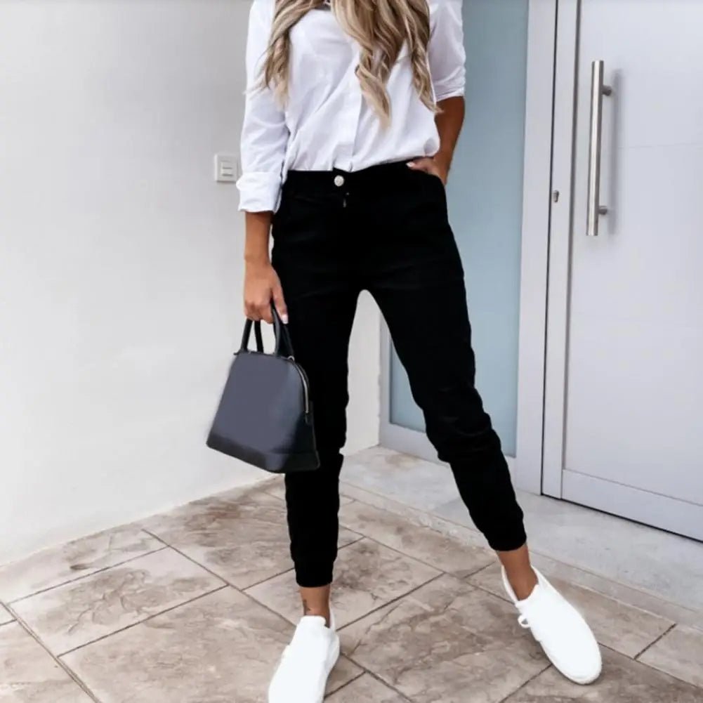 Giorgia | Pantaloni casual elasticizzati da donna