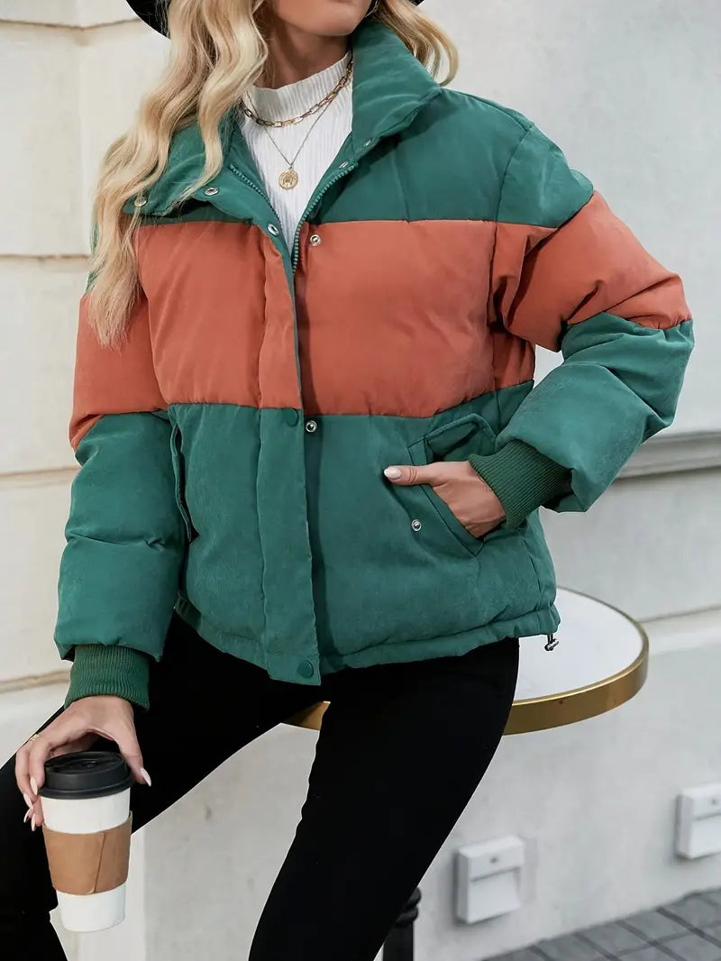 Kendall - Giacca con cerniera e design color block