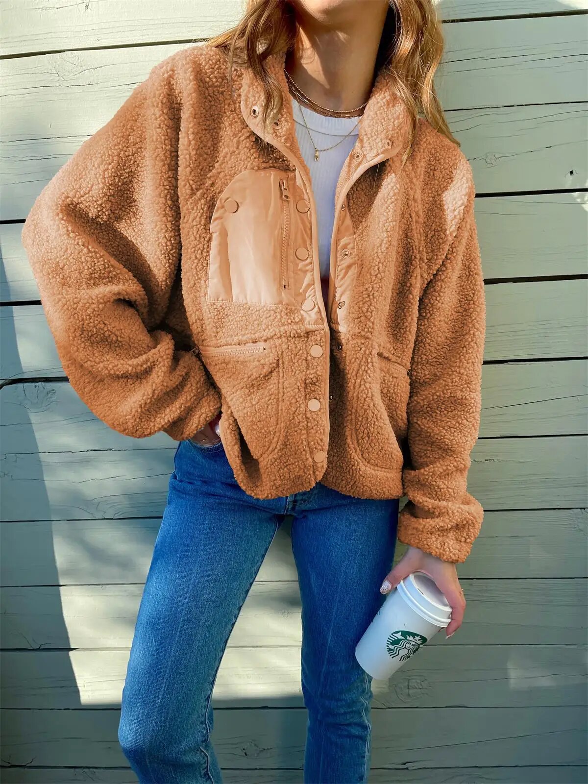 Daina - Elegante giacca oversize in lana calda