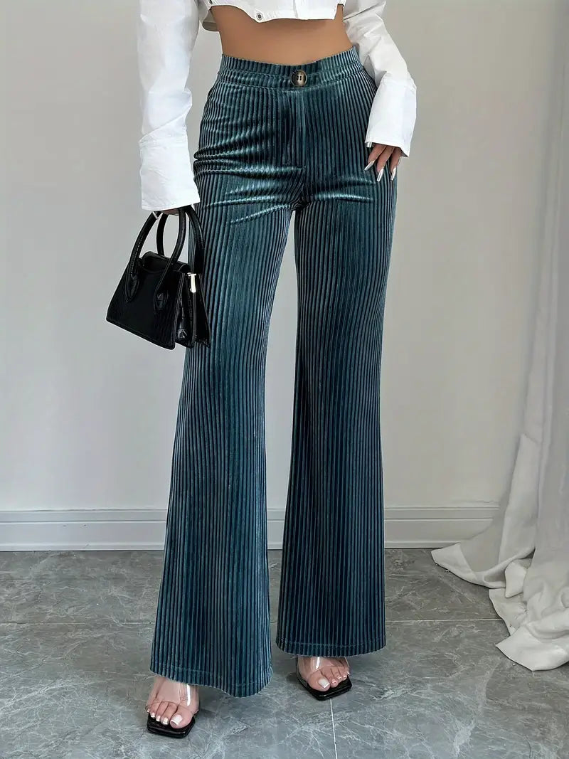 Della - Pantaloni semplici con gambe svasate