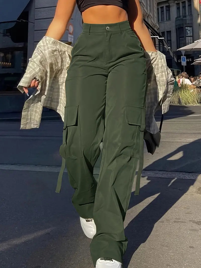 Celia - Pantaloni cargo semplici