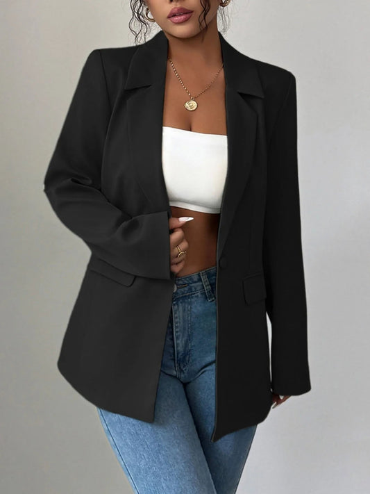 Lilibet - Elegante blazer con revers e bottone singolo