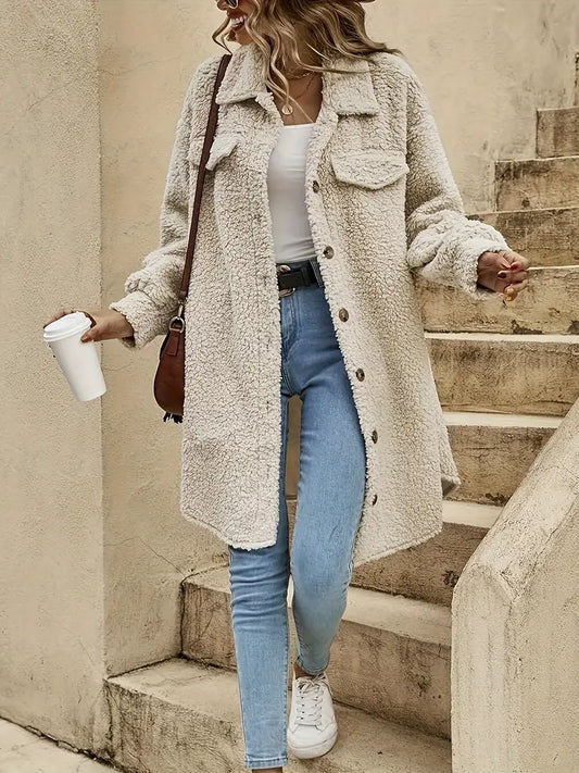 Avis - Cardigan in morbido pile Teddy