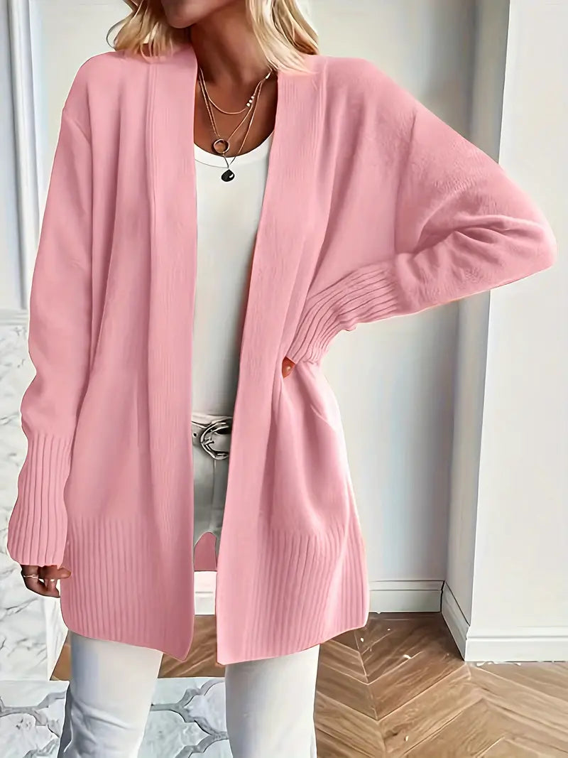 Elisia - Caldo cardigan in maglia con apertura frontale