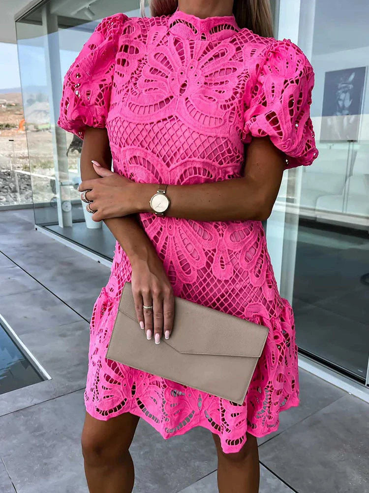Antoinette - Elegante abito in pizzo ricamato