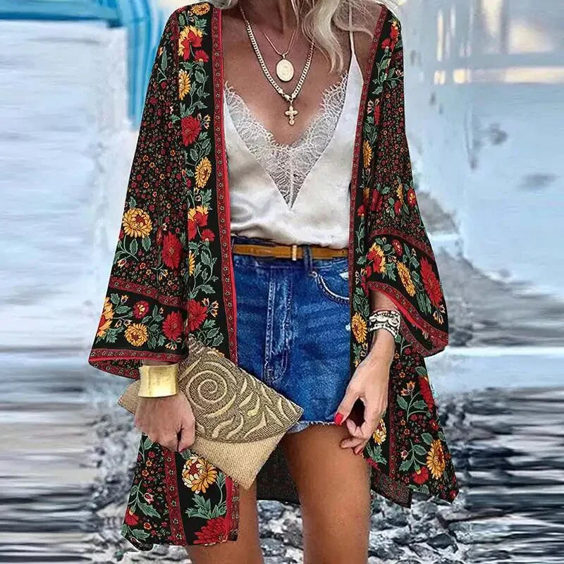 Carmella - Kimono vintage bohémien
