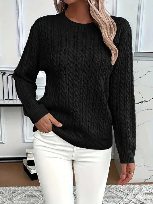 Xandra - Elegante maglione caldo in maglia