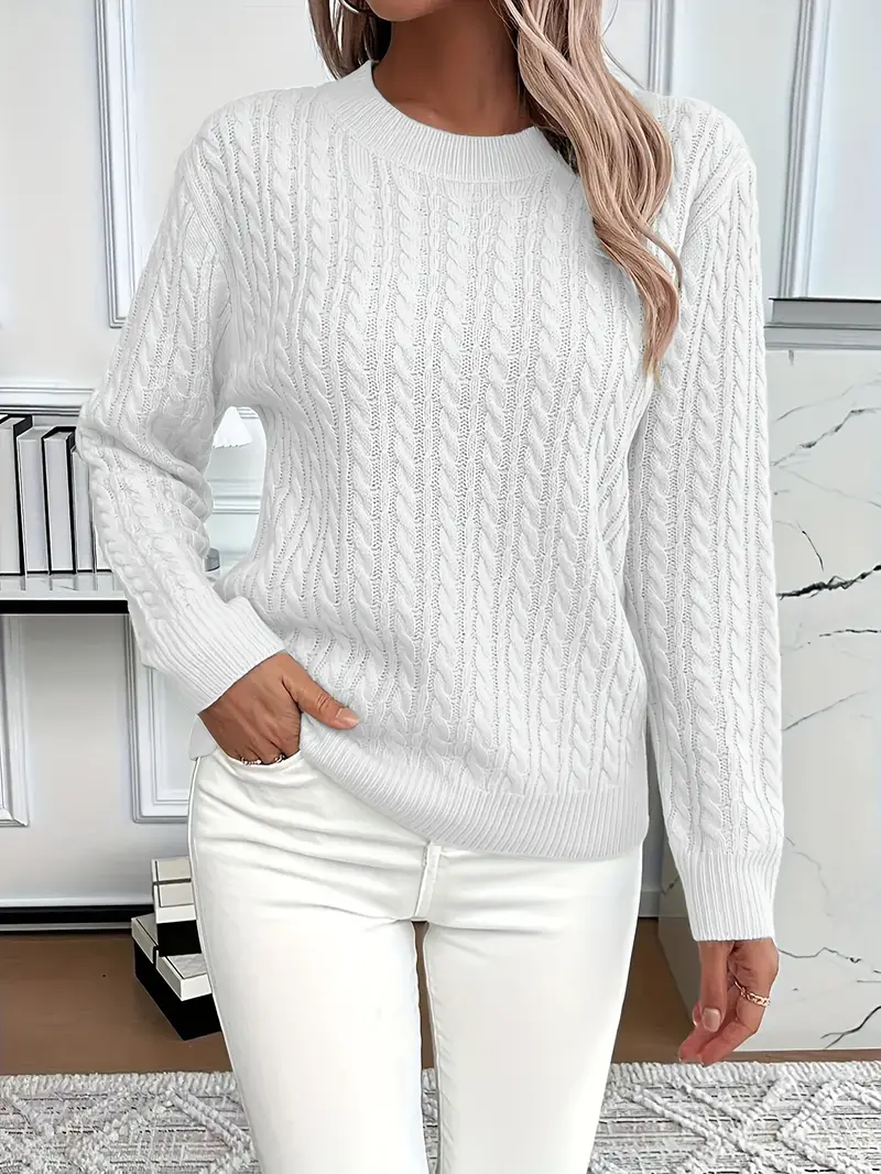 Xandra - Elegante maglione caldo in maglia