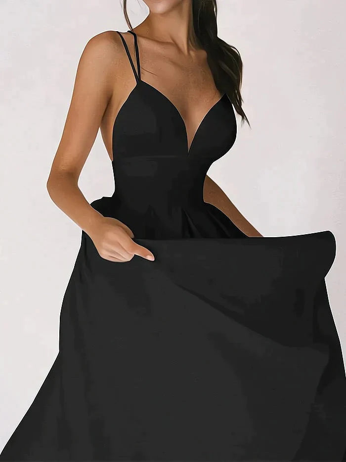 CHANTAL - Elegante abito con scollo a V
