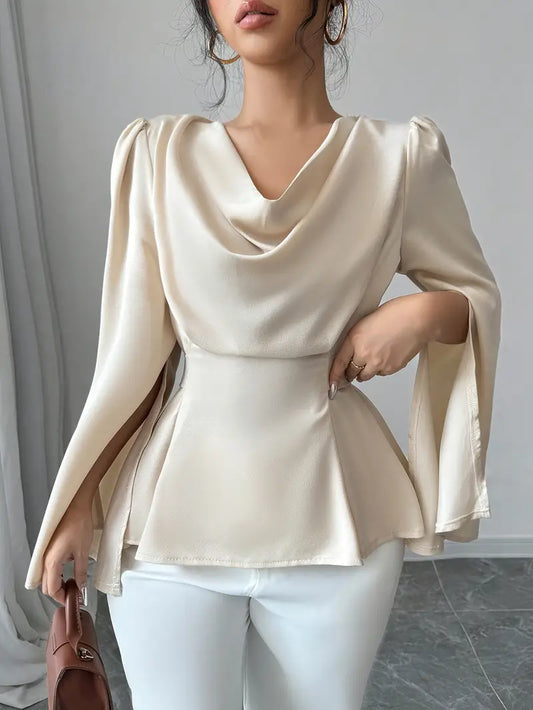 Lydia - Elegante top con maniche a campana