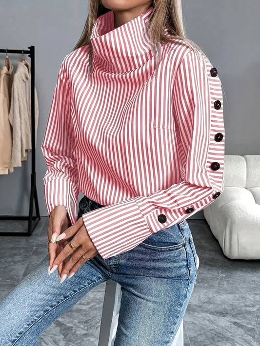 Florence - Camicia a righe a maniche lunghe per donna