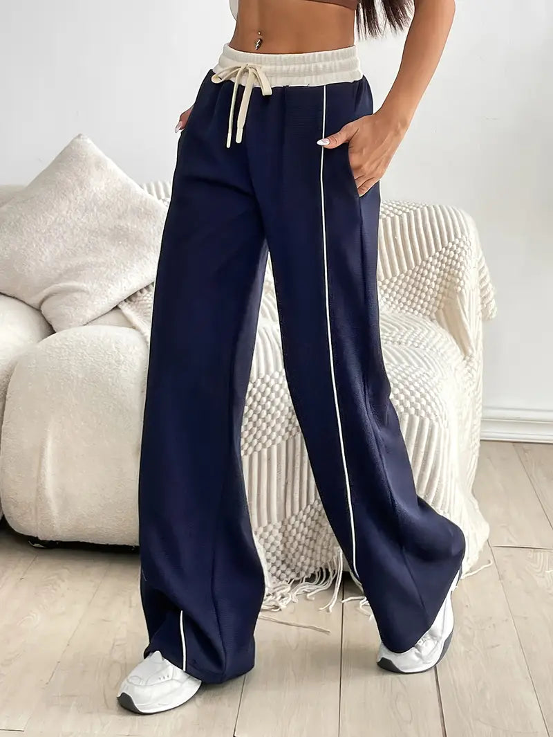 Bethany - Pantaloni da yoga a vita alta per donna con blocchi di colore