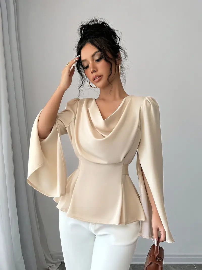 Lydia - Elegante top con maniche a campana