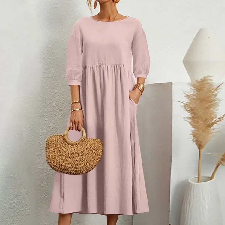 Rosaria - Abito Casual con Maniche Corte