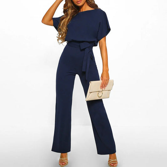 Suzette - Elegante Tuta con Gamba Dritta