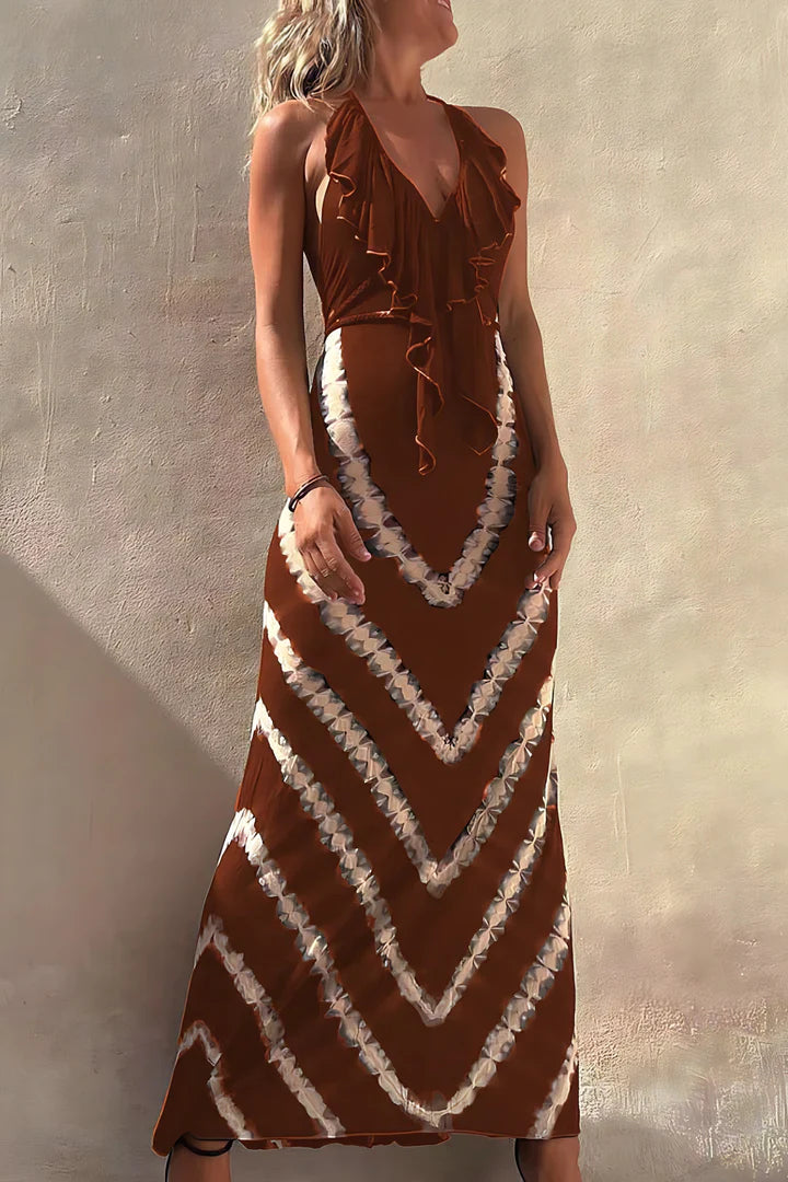 Arlette - Maxi abito senza maniche con scollo a V