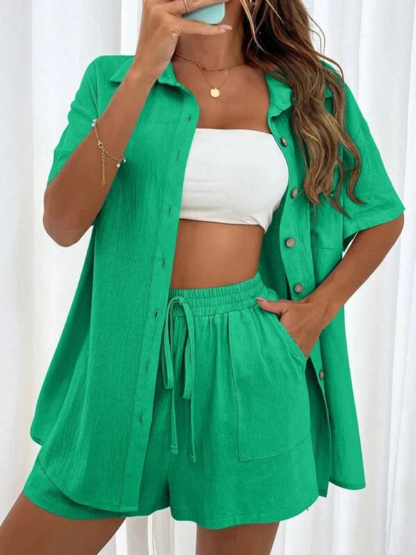 Zaynah - Completo Casual con Polo Larga e Shorts